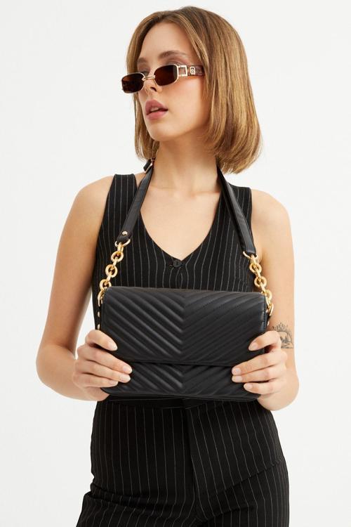 APBV002901 Kadın Siyah Omuz Çantası