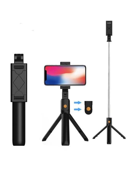 Q07 Bluetooth Kumandalı Selfie Çubuğu Tripod VVE1106