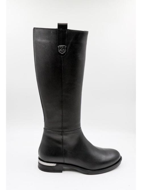 2553201K DÜZ TOPUK KAYMAZ HAFİF DERİ KADIN ÇİZME