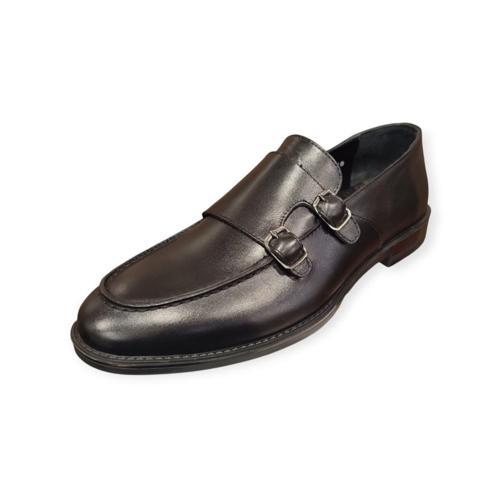 M371 ÇİFT TOKALI LOAFER DERİ ERKEK AYAKKABI