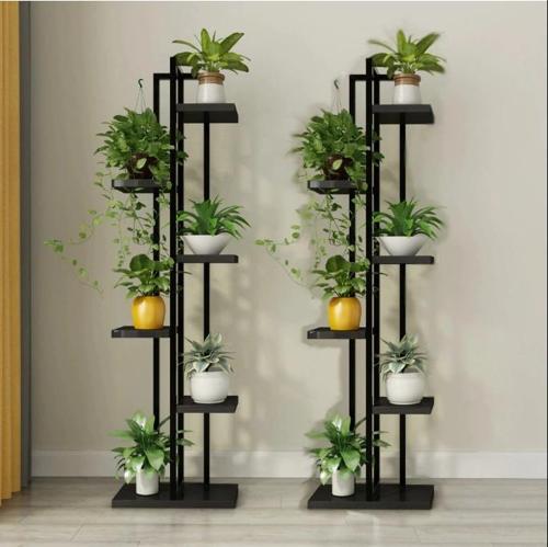 Adımshops, Çiçeklik, 6 Bölmeli Raf, Metal Çerçeveli Dikey Çiçeklik