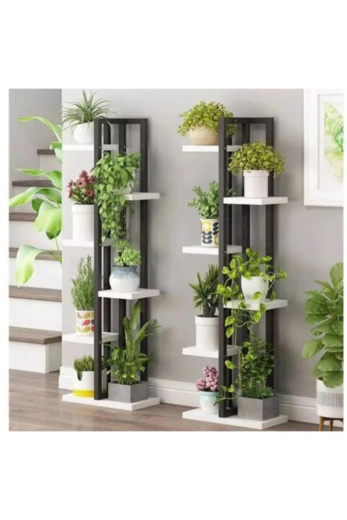 Çiçeklik,saksılık, 6 Bölmeli Raf