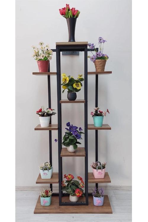 Metal Gövdeli Çiçeklik,saksılık,raf.salon Dekor