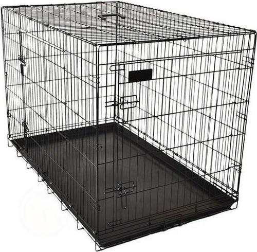 Tel Köpek ve Kedi Kafesi Siyah Medium 47x77x55 Cm