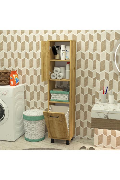 Mobiga Efsa Çamaşır Kirli Sepetli Banyo Dolabı