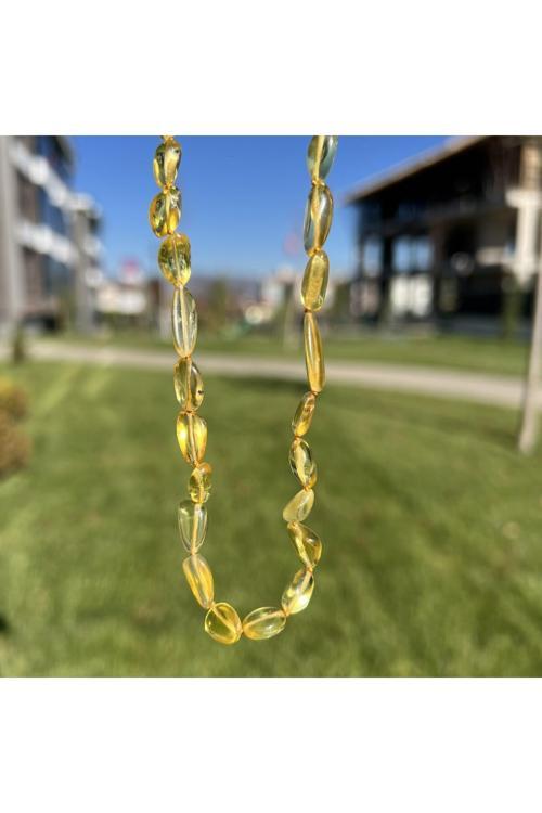 Kehribar Bebek Diş Kolyesi 33 Cm Tky0411