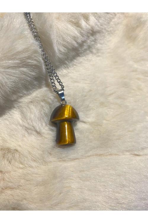 Kaplangözü Doğal Taş Mantar Kolye Tky0310