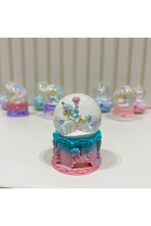 Unicorn Işıklı Mini Boy Kar Küresi Tky0381