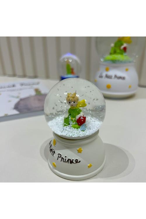 Küçük Prens Işıklı Mini Boy Kar Küresi