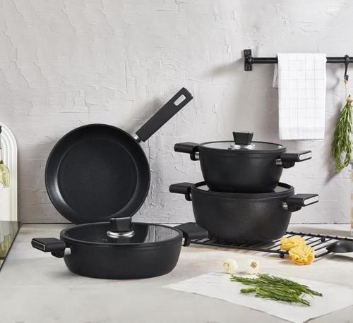 Roma İndüksiyon Tabanlı Granit Tencere Takımı