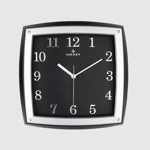 Dekoratif Duvar Saati Gri / Siyah Kabartma Rakamlı 30 CM