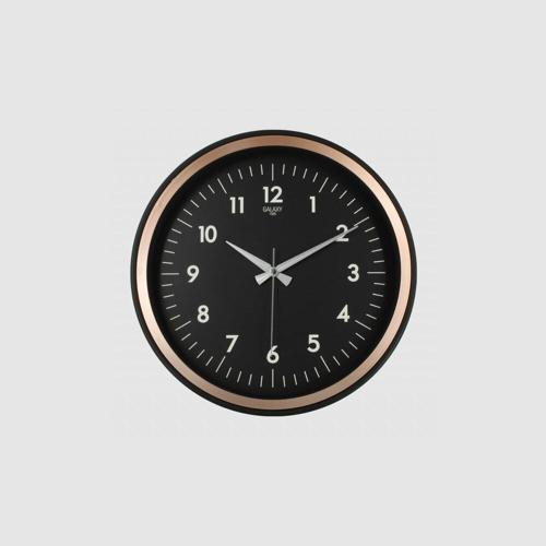 Dekoratif Duvar Saati Bakır Renk Çerçeve 36 CM