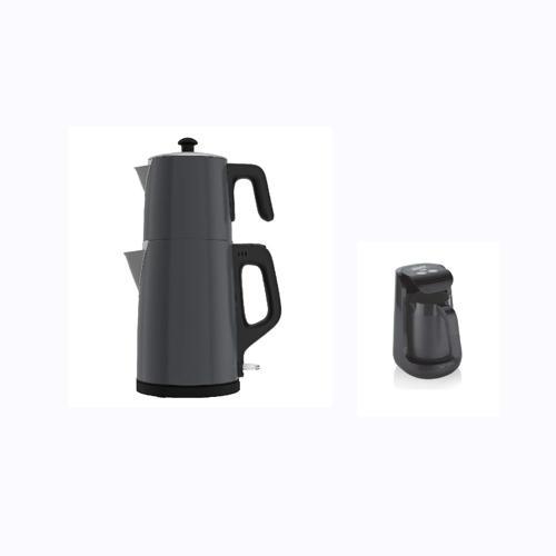 Çay Makinesi İnox Gövde Gri Renk  A l t u s ve Schafer Kahve Makinesi