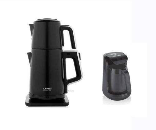 Elektrikli Çelik Çay Makinesi ve Schafer Türk Kahve Makinesi