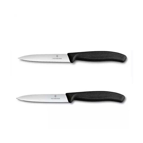2li Set 10 CM Tırtıklı - 10 CM Düz Sebze Meyve Bıçağı