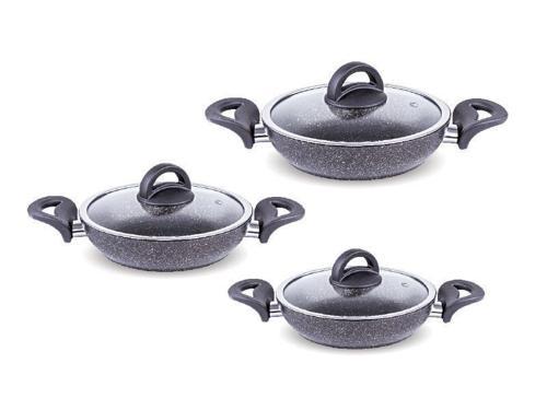 G5001GLX Galaxy 6 Parça Granit Omlet Set Gri