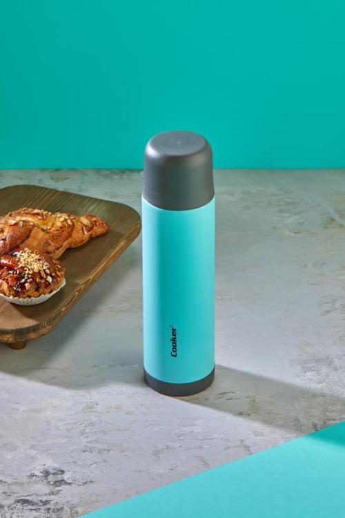 CKR2001 Trend 0,50 Lt Çelik Çift Katlı Termos Mavi