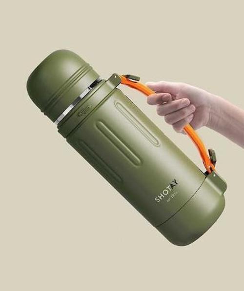 Durable Çelik Termos Matara 1500Ml Yeşil