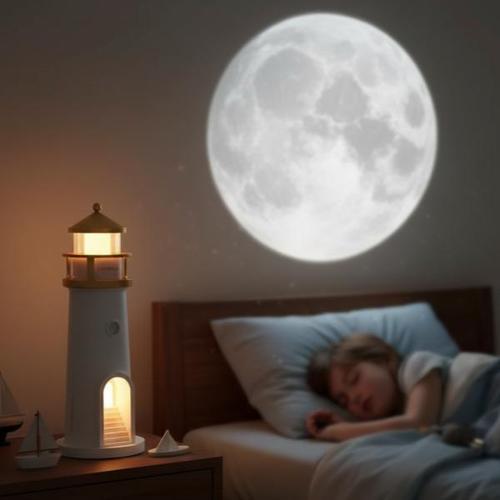 Büro Ev Ofis Hediyesi için Deniz Feneri Projektör Gece Lambası