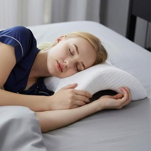 Büro Ev Ofis Hediyesi için Kavisli Yıkanır Kılıflı Visko Bel Boyun Bacak Yastığı