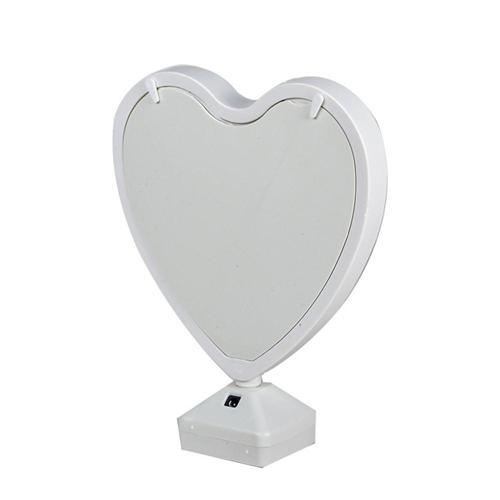 Büro Ev Ofis Makyaj Bakımı için Led Işıklı Kalpli Sihirli Ayna