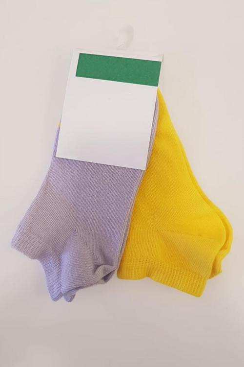 Unıted Colors Of Benetton Kız Çocuk 2'li Babet Çorap BNT-G24089