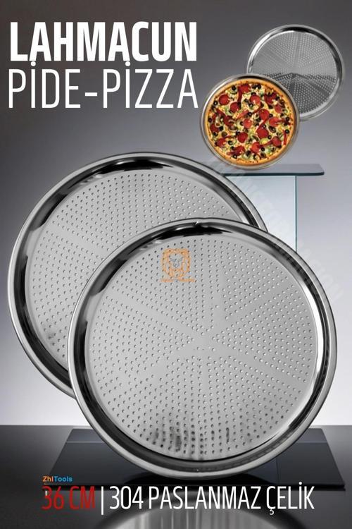 Zhltools Lahmacun Pizza Pide Pişirme Tepsisi 36 CM 2 li SET