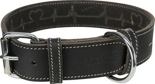 Kalın Deri Köpek Boyun Tasması Siyah Xlarge 55-65 Cm