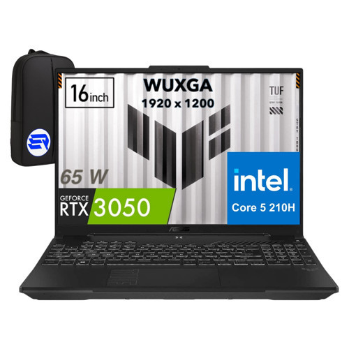 Tuf Gaming F16 FX607VJ-RL033 Intel Core 5-210H 16GB 512GB SSD RTX3050 6gb 16 Inç Full Hd+ 144Hz + Elektropasaj Çant