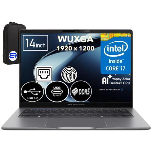 Expertbook P3405CVA-I7161TBG1DEP8 I7-13620H 16GB Ram 2tb SSD 14" Wuxga WIN11 Pro + Elektropasaj Çanta