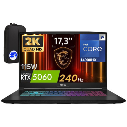 Msi Katana 17 Hx B14WFK-217TR Intel Core I9-14900HX 32GB 1tb SSD RTX5060 115W WIN11 Home 17.3" Qhd 240Hz + Elektropasaj