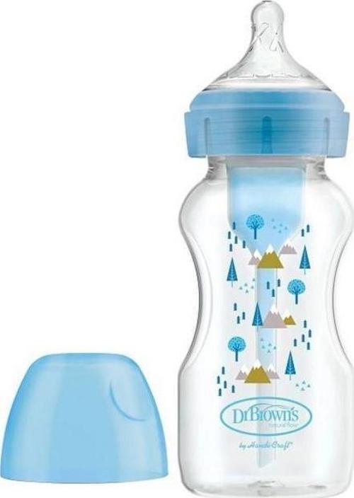 Dr. Brown's Options Geniş Ağız PP Biberon Mavi 270 ml