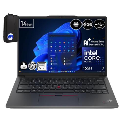 Thinkpad E14 Gen 6 21M7008VTXEP8 Ultra 7-155H 16GB Ram 2tb SSD WIN11 Pro 14" Wuxga + Elektropasaj Çanta
