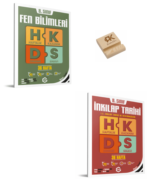 Arı LGS 8. Sınıf Fen Bilimleri ve İnkılap Haftalık Kazanım Denemeleri + Telefon Standı Yeni