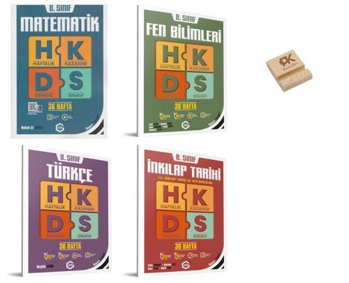 Arı LGS 8. Sınıf Matematik Fen Türkçe ve İnkılap Haftalık Kazanım Denemeleri 4lü Set +Telefon Standı