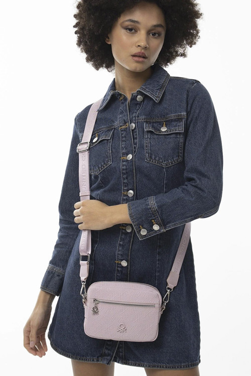 Bennetton Kadın Çapraz Çanta BNT_1059 Benetton Pembe