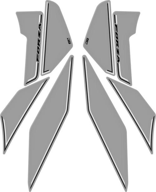 Honda Forza 250 2018-2023 Uyumlu Yan Alt Ayak Pad Nardo Gri