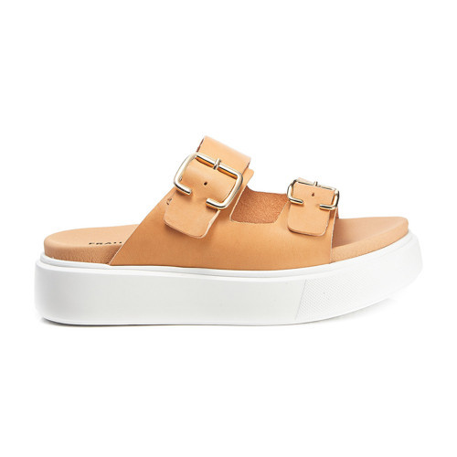 Kadın Terlik 4052 Frau Natural-S Sandals Leather Miele