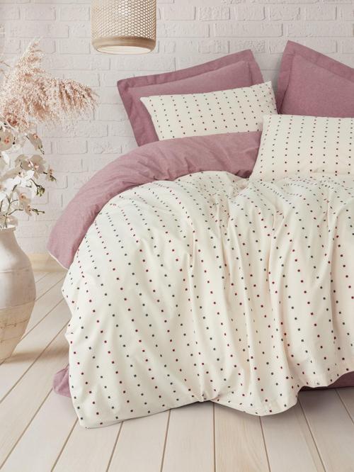 Loopra Çift Kişilik Nevresim Takımı Veyra Bordo