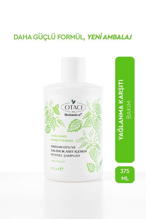 BOTANİCS YAĞLANMA KARŞITI BAKIM ISIRGAN OTU VE SALİSİLİK ASİT İÇEREN BİTKİSEL ŞAMPUAN 375 ML
