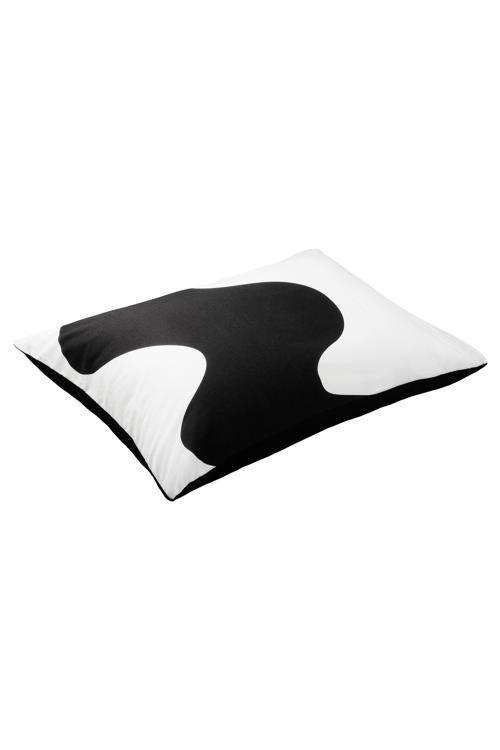 Mono Çift Taraflı Yastık Kılıfı Flow Siyah 50x70