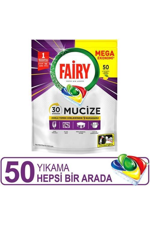 Mucize Bulaşık Makinesi Deterjanı Kapsülü/Tableti 50 Yıkama