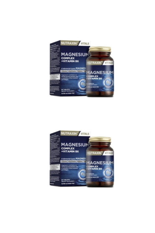 Magnezyum Complex 60 Tablet 125 Mg - Bisiglinat - Taurat - Malat - Sitrat - B6 2 Adet