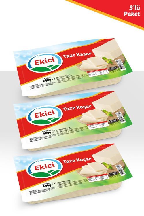 Taze Kaşar Peyniri 600 g x 3 Adet