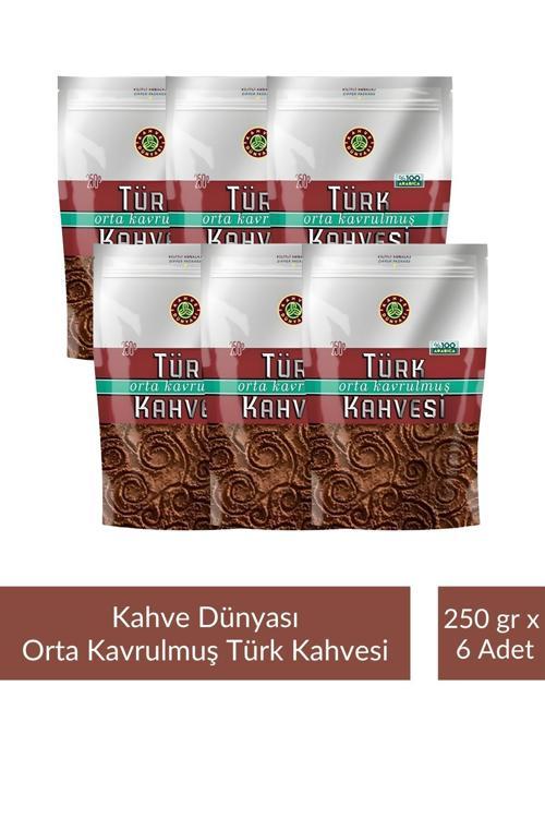 Zıpper Türk Kahvesi Orta Kavrulmuş 250 gr x 6 Adet