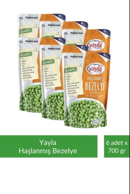 Haşlanmış Bezelye 700 gr x 6 Adet