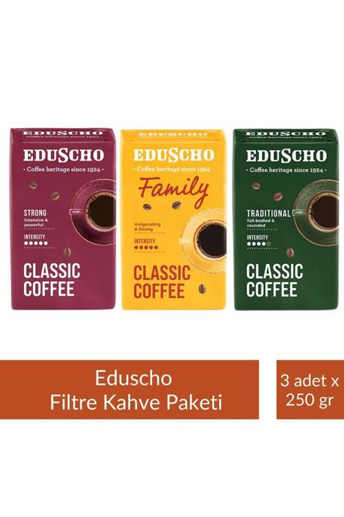 Eduscho Filtre Kahve Tanışma Paketi 250 gr x 3 Adet