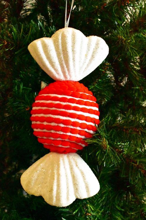 Premium Collection Luxury 26 cm XL Şeker Süs Dekoratif Yılbaşı Süsü