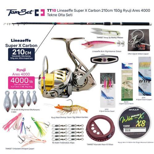 Ares 4000 Super X Carbon 210cm 150g Tekne Olta Seti TT10
