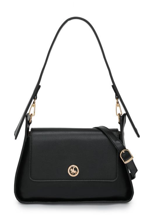 Logo Kapaklı Kadın Omuz Çantası DJ364